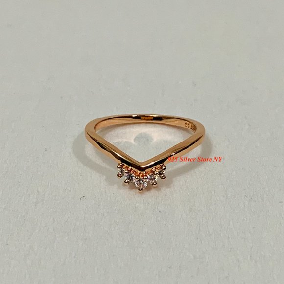 Pandora tiara wishbone ring rose gold 188282CZ - Picture 8 of 8